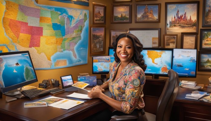 Disney travel agent planning vacation